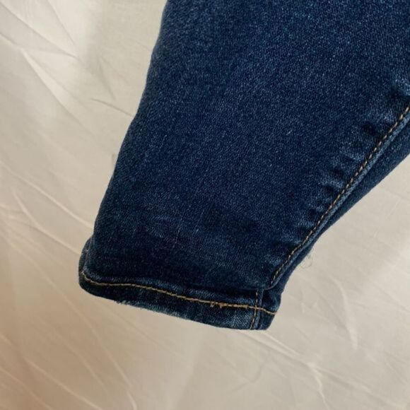 American Eagle Dark Wash Distressed High Rise Jeggings - Picture 7 of 16